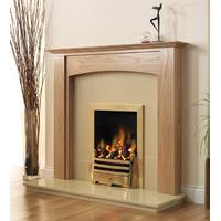 stretton oak effect timber surround from pureglow