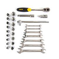STANLEY Metric Polished Double Open Wrench 28 Pieces 12.5MM LT-024-23 Auto Repair Tool Set