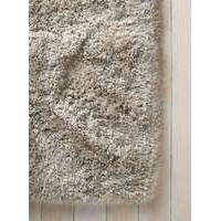 stylish thick super soft silver shaggy rug 100x150