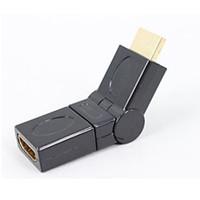 Standard HDMI Adapter Male To Female 1.4 360 Degrees Free Swivel Fold Compatible 1.3