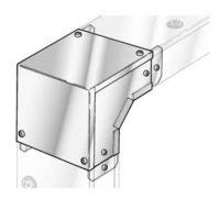 Steel trunking 50x50mm 90 Degree External Cover Bend - E58780