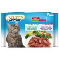 Stuzzy Cat Food Pouches Mixed Pack 4 x 100g - Sterilised: Chicken & Turkey