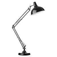 Study Floor Lamp Black Metal Fully Adjustable