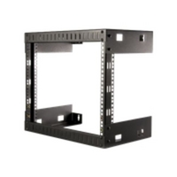 startechcom 8u open frame wall mount equipment rack