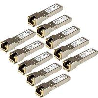 Startech.com Gigabit Rj45 Copper SFP Transceiver Module HP J8177C Compatible 10 Pack