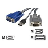 StarTech.com Ultra-Thin Keyboard / video / mouse (KVM) 3m cable