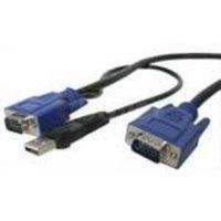 StarTech.com 15 ft 2-in-1 Ultra Thin USB KVM Cable