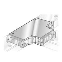 Steel trunking 75x75mm Tee Top Cover - E58785