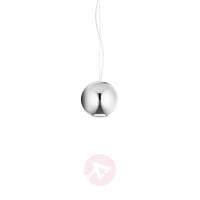 Stylish Pelota hanging light, chrome