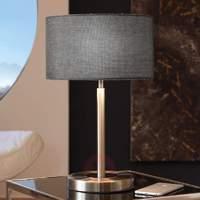 Stylish Romano LED table lamp with fabric shade
