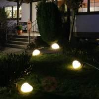 Stone Lamps with Rubber Connection, White 40 cm