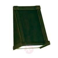 Stainless steel - LED wall lamp Puca, green-gold