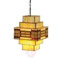 Striking hanging lamp Stakkato in theTiffany style