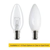 Status 60W SBC B15d Incandescent Candle Light Bulb