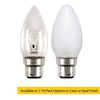 Status 25W BC B22d Incandescent Candle Light Bulb