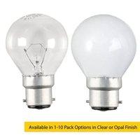 Status 60W BC B22d Incandescent Round Golf Ball Light Bulb