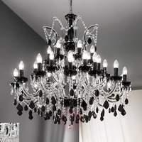 Striking VIENNA PLUS chandelier, 35-light, clear