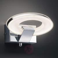 Striking LED wall light Oval, 1-bulb