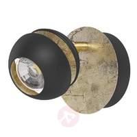 Stylish Nocito LED wall light in black and gold