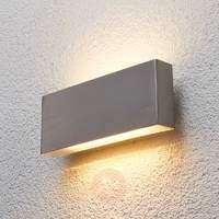 Steel outdoor wall light Safira with LED