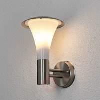 Stainless steel wall light Arda for outdoor use