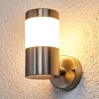 Stainless steel outdoor wall light Belina w. LEDs