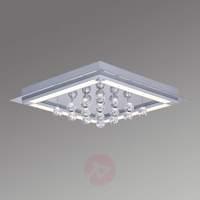 Stylish LED ceiling lamp Leggero with crystals