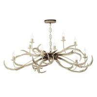 STA2315 STAG 10 Light Pendant Ceiling Light In Bleached Colourings