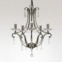 STH912142/05/M/GM Salerno 5 Light Crystal Chandelier