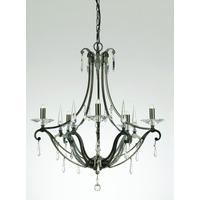 STH912142/05/L/GM Salerno 5 Light Crystal Chandelier