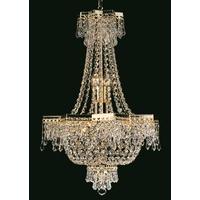 ST00238/43/05/G Star 5 Light Gold and Crystal Chandelier