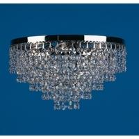 ST00001/30/3 Three Lt Crystal Semi Flush Ceiling Fitting