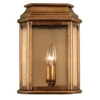 St Martins Solid Brass Outdoor Lantern, Antique Brass