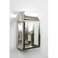 Strathmore N462 Solid Brass Nickel Plated 1 Light Exterior Wall Lantern