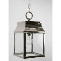 Strathmore N463 Solid Brass Nickel Plated 1 Light Hanging Lantern