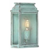 St Martins Solid Brass Outdoor Lantern, Verdigris