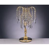 ST02000/TL Starlight Crystal Waterfall Table Lamp in Gold