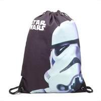 star wars unisex stormtrooper face gymbag one size black