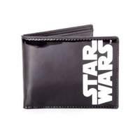 star wars unisex classic main logo bi fold wallet one size black mw080 ...