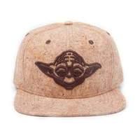 Star Wars Unisex Embroidered Yoda Silhouette Snapback Baseball Cap One Size Tan/cork (sb160845stw)