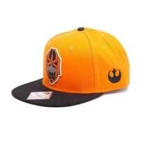 Star Wars The Force Awakens Unisex X-wing Resistance Logo Embroidered Patch Snapback Baseball Cap One Size Orange/black (sb197603stw)