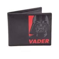 star wars unisex darth vader red logo bi fold wallet one size black mw ...