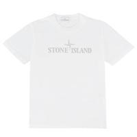 stone island junior boys logo short sleeve t shirt