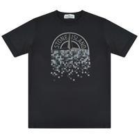 STONE ISLAND Junior Boys Pixel Logo T Shirt
