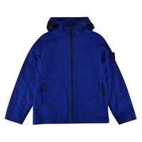 stone island junior boys nylon hooded jacket