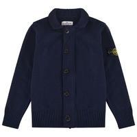 STONE ISLAND Children Boys Knitted Logo Cardigan