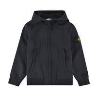 stone island children boys soft shell hooded jacket