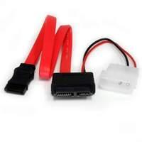 StarTech Cables 12 Slimline SATA to SATA with LP4 Power