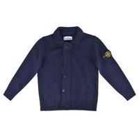 STONE ISLAND Junior Boys Knitted Logo Cardigan