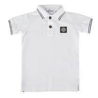 STONE ISLAND Infant Boys Pique Logo Polo Shirt